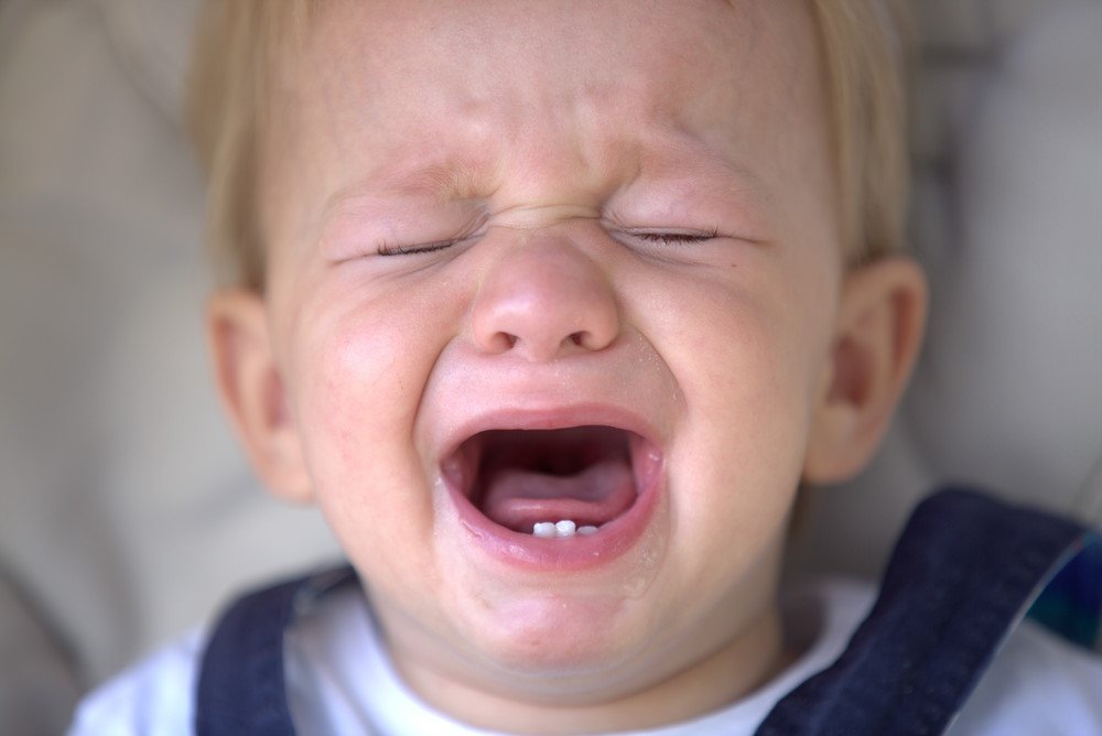 Crying or screaming babies in an enclosed space