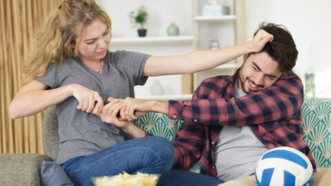 People screaming at each other in an argument