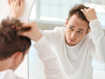 Your hairline recedes or hairs grow in strange places